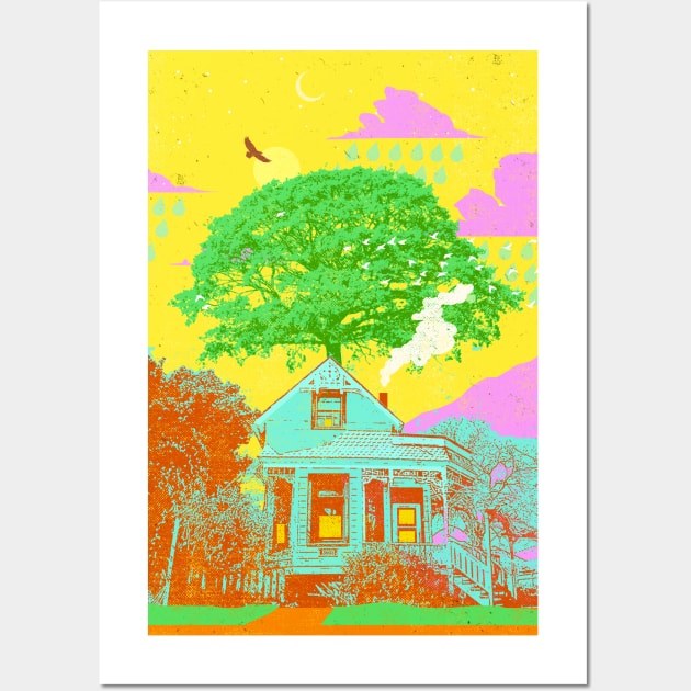 TREE HOME Wall Art by Showdeer